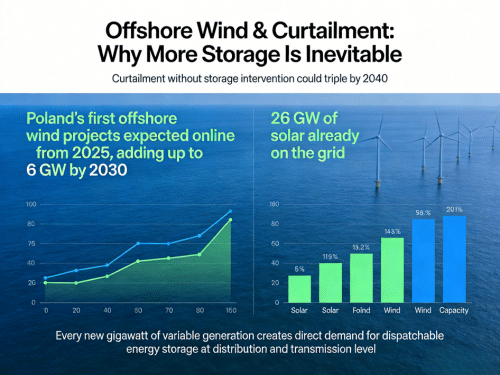 Poland offshore wind expansion and solar growth driving energy storage demand to reduce grid curtailment