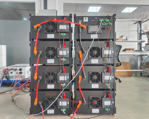 Rakour 51.2V 200Ah HV server rack battery cabinet delivering 40.96 to 102.4 kWh for commercial off-grid solar system