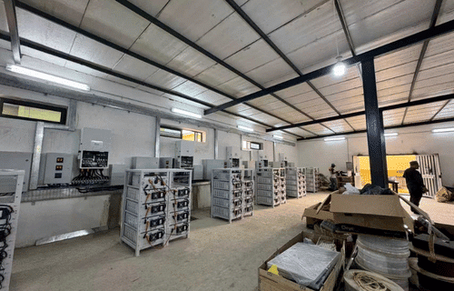 RAKOUR HV rackable battery system deployed in a commercial facility for peak shaving and microgrid use